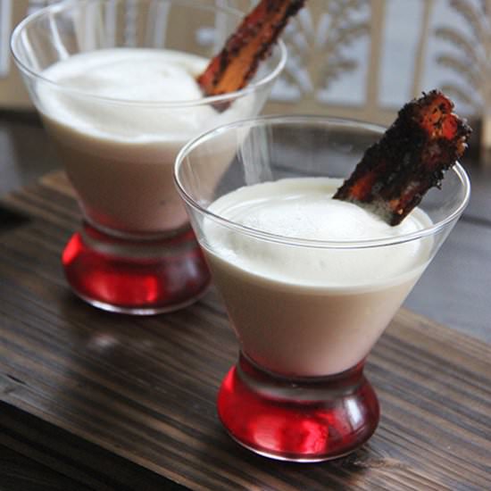 Eggnog with Pumpkin Spice Bacon