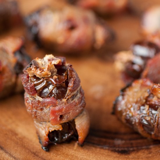 Holiday Bacon Wrapped Dates