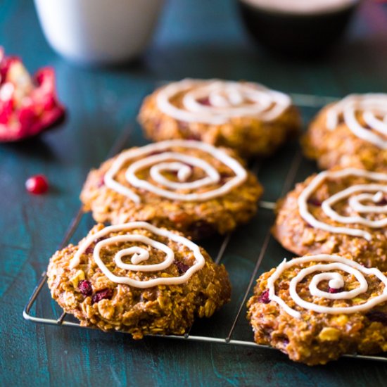 Pomegranate Yogurt Breakfast Cookie