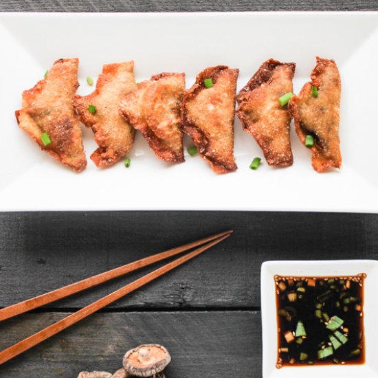 Scallion Tofu Dumplings with Ponzu