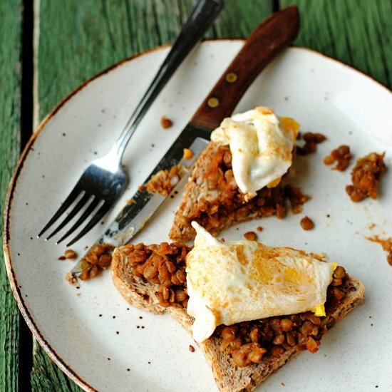 Maple Lentils on Toast