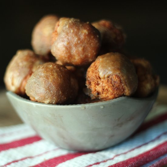 Apple Fritter Doughnut Holes