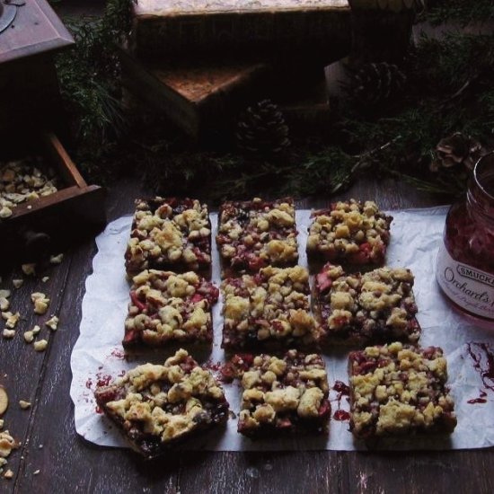 Apple-Berry Hazelnut Bars