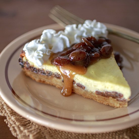 Rum Raisin Yogurt Tart