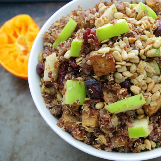 Quinoa Salad with Balsamic Tofu