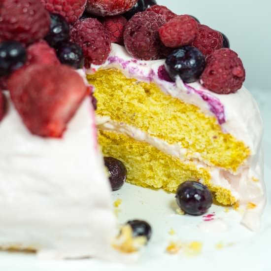 Healthy Summer Fruit Cake