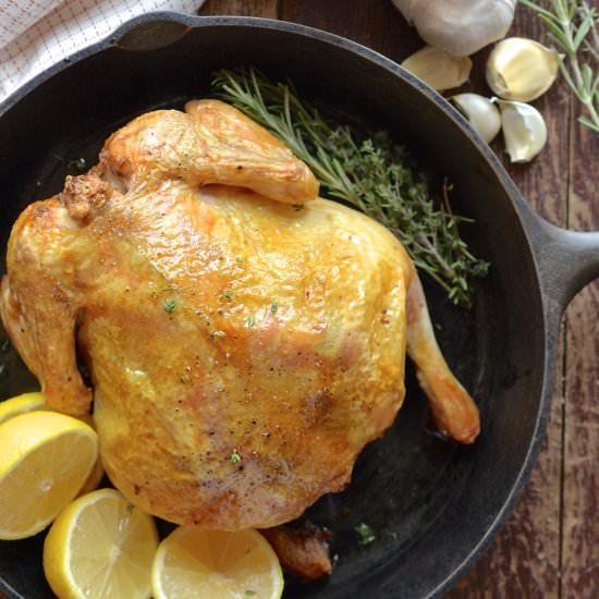 Roasted Chicken with Lemon & Herbs