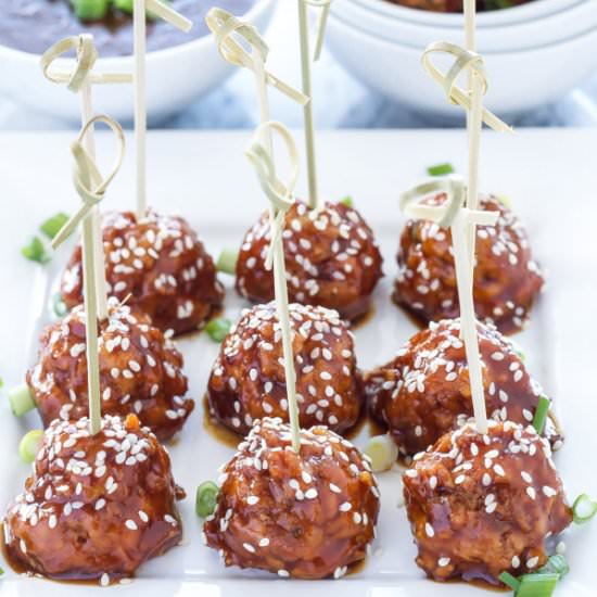 Slow Cooker Teriyaki Meatballs