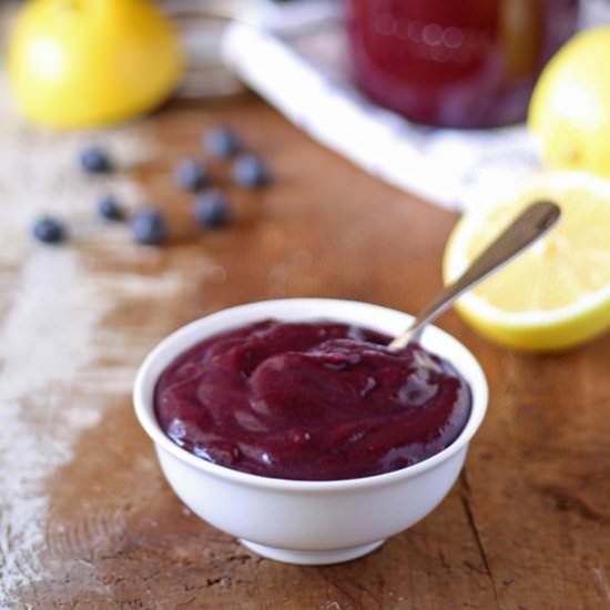 Homemade Blueberry Lemon Curd