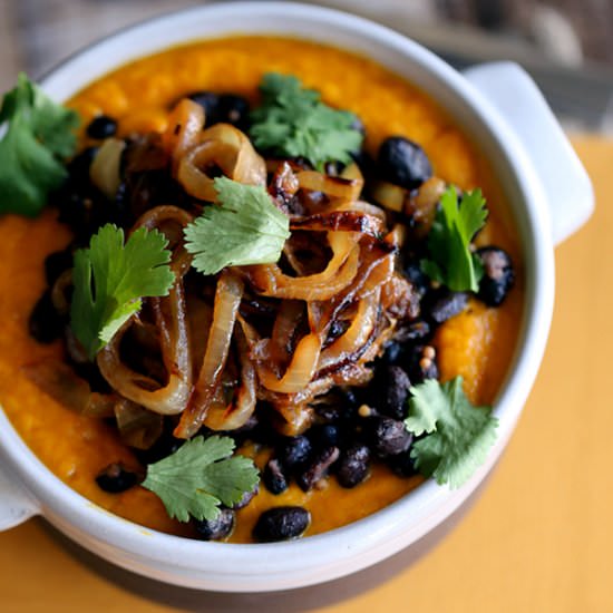 Southwest Carrot & Black Bean Soup