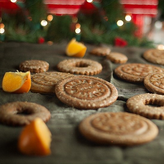 Orange-Glazed Gingerbread Cookies