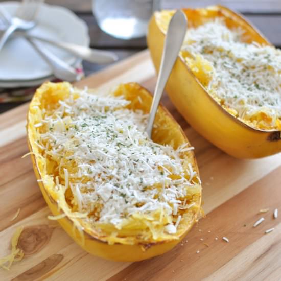 Mizithra Spaghetti Squash