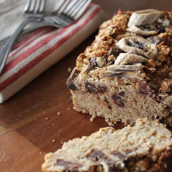 Oat Banana Peanut Butter Bread