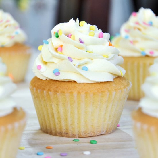 Very Vanilla Cupcakes