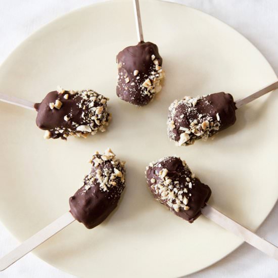 Peanut Butter Banana Pops