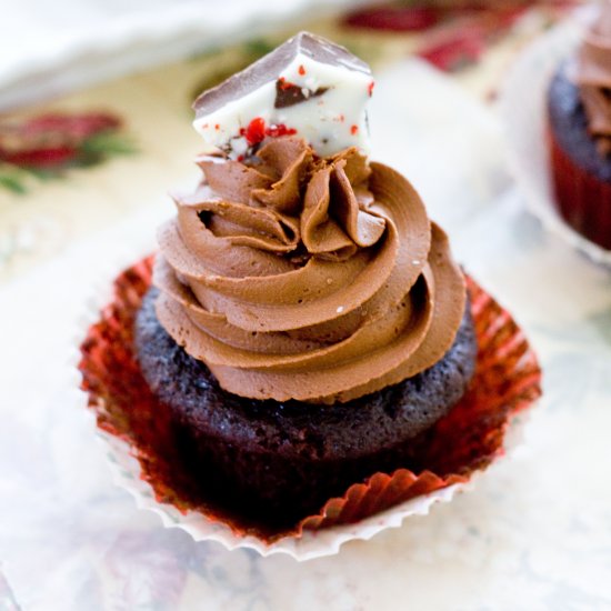 Peppermint Mocha Cupcakes