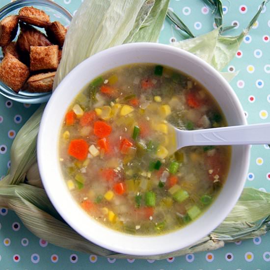 Sweet Corn Vegetable Soup