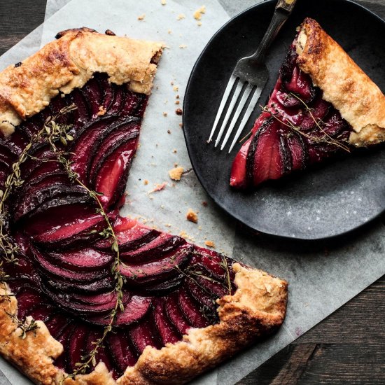 Plum Almond Galette