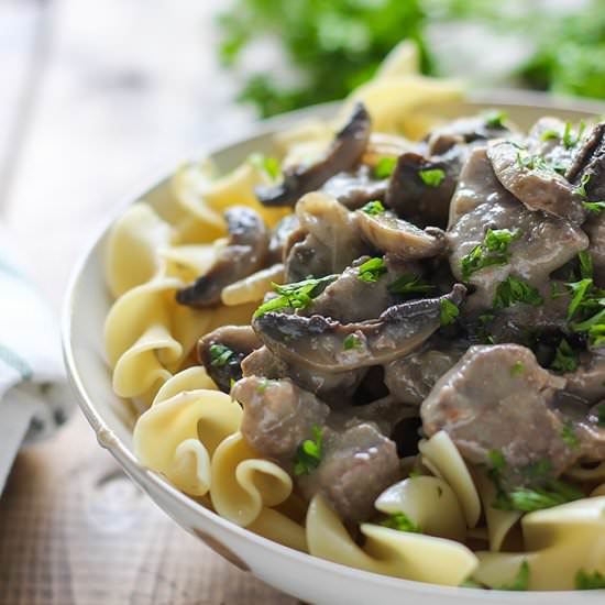 Beef Stroganoff