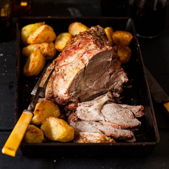 slow roasted leg of lamb