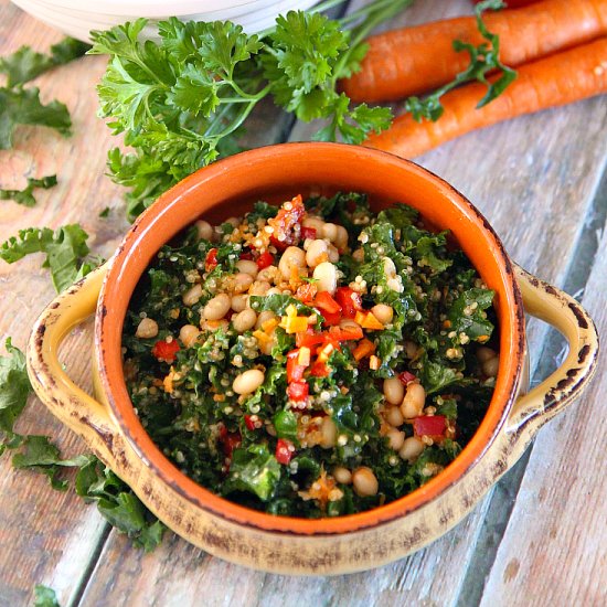 Lemony Kale Quinoa Salad