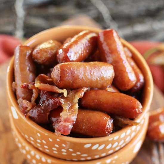 Crock Pot Sweet Bacon Smokies