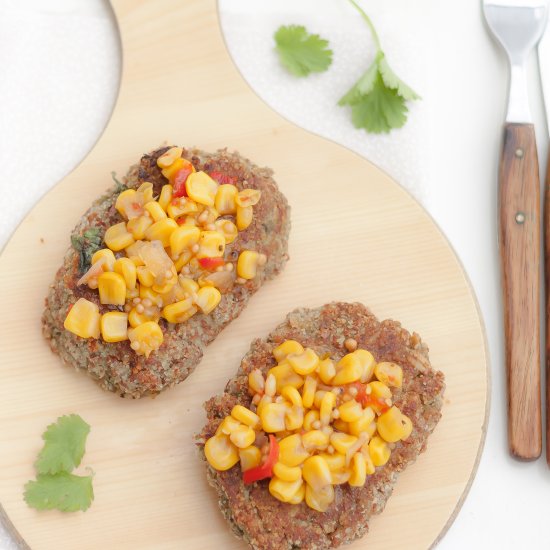 Buckwheat veggie burgers