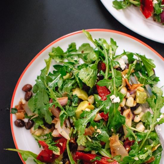 Grilled Summer Salad with Corn