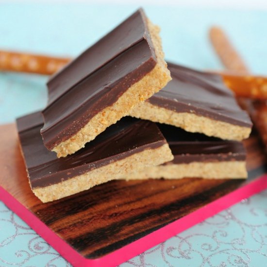 NO BAKE PRETZEL PEANUT BUTTER BARS