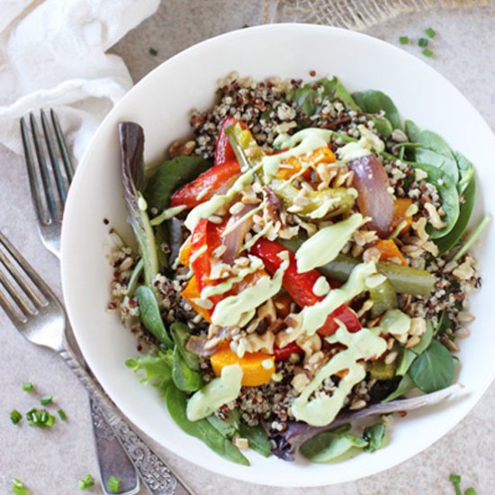 rainbow veggie salad