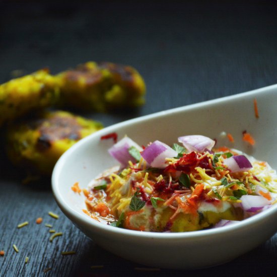 Broccoli Tikki Chaat