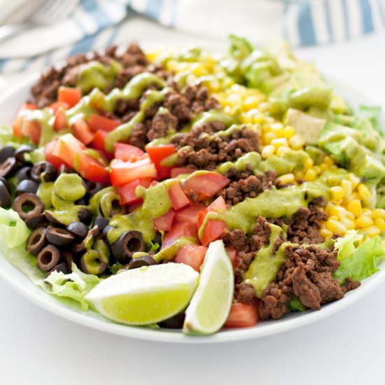 {Skinny} Taco Salad