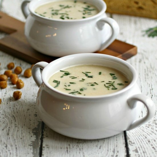 Curried Potato and Chickpea Soup