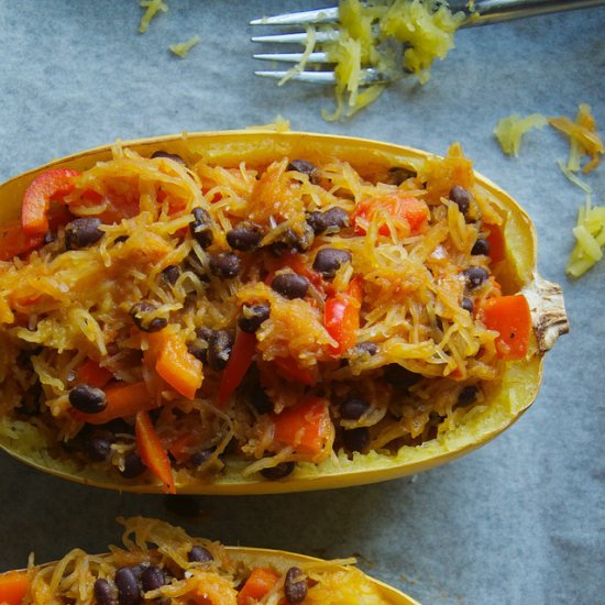 Baked Veggie Spaghetti Squash