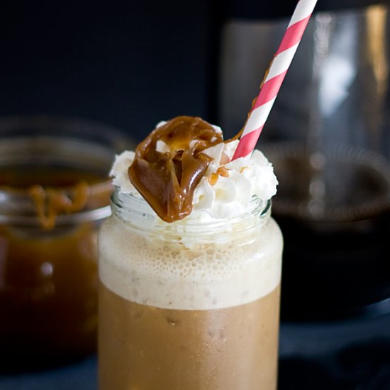 Salted Caramel Iced Coffee