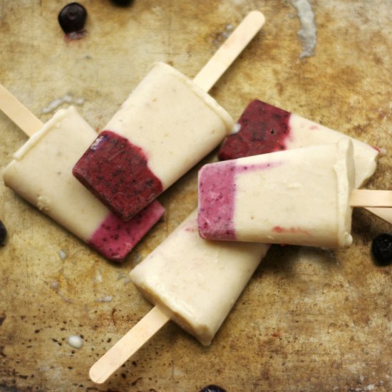 Banana & Berry Popsicles