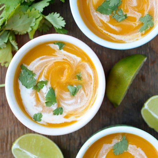 Coconut Curry Butternut Squash Soup