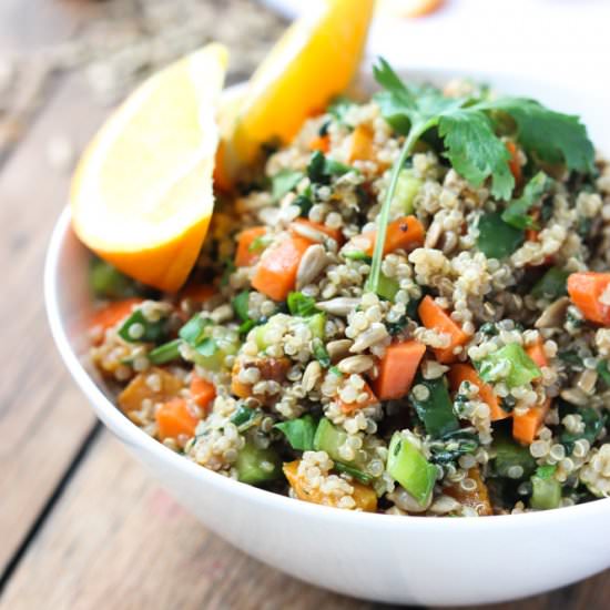 Chopped Vegetable Quinoa Salad