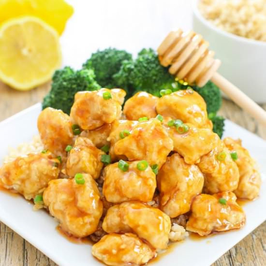 Baked Crunchy Honey Lemon Chicken