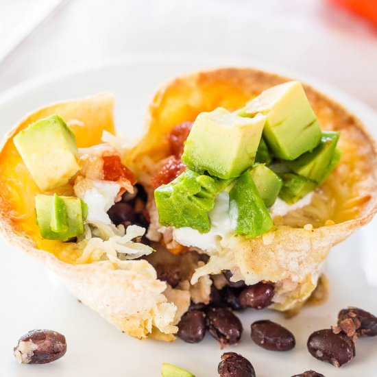 Easy Six-Layer Baked Taco Cups