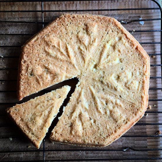 Vegan Rosemary & Lemon Shortbread