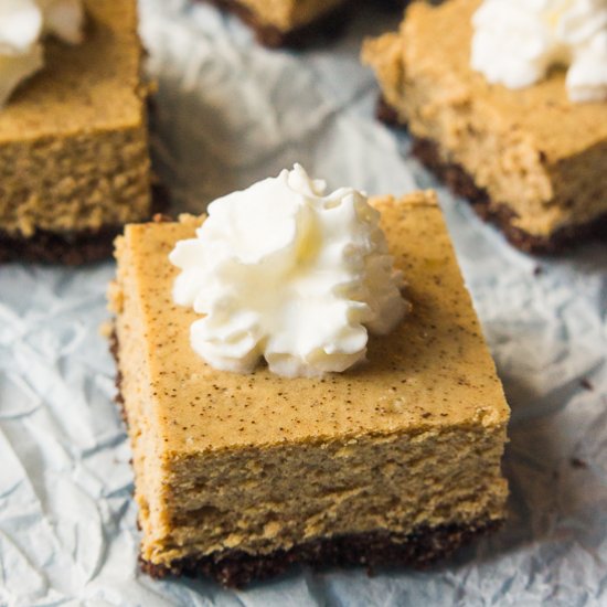 Espresso Cheesecake Bars