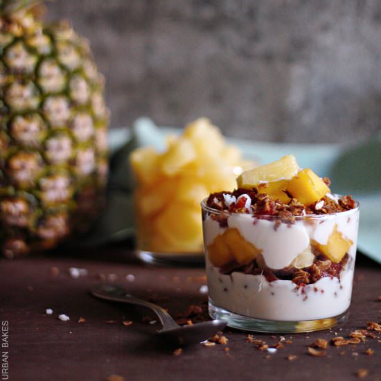 Tropical Pineapple & Mango Parfait