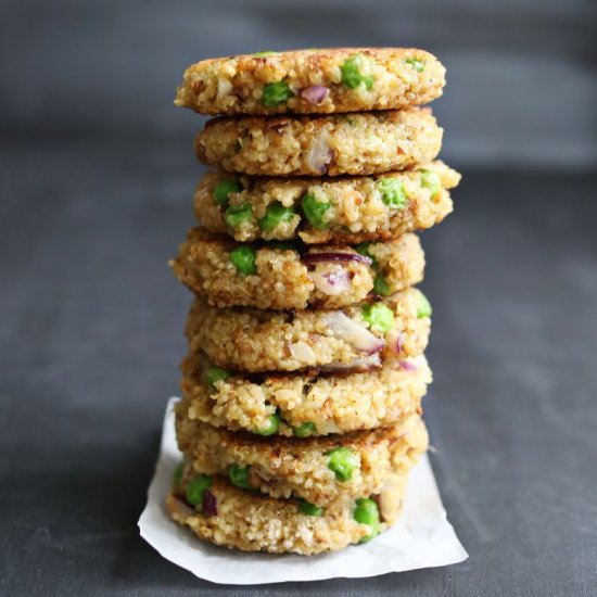 Peas + Pesto Quinoa Patties