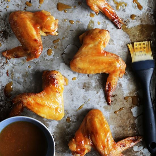 Miso-Honey Glazed Chicken Wings