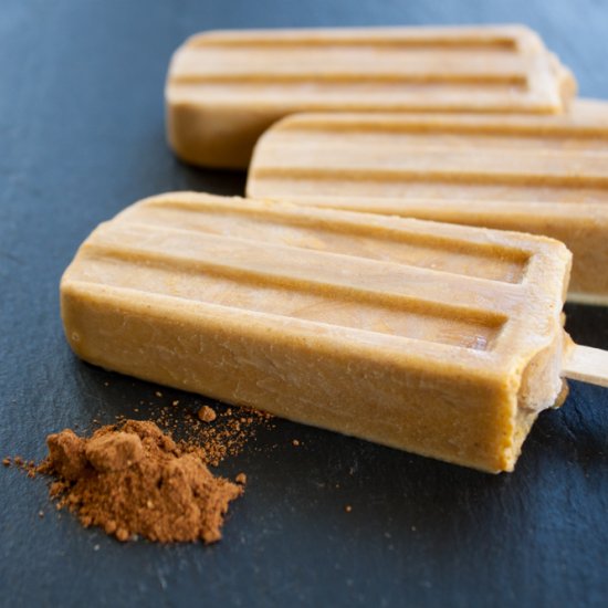 Pumpkin Spice Lattee Popsicles