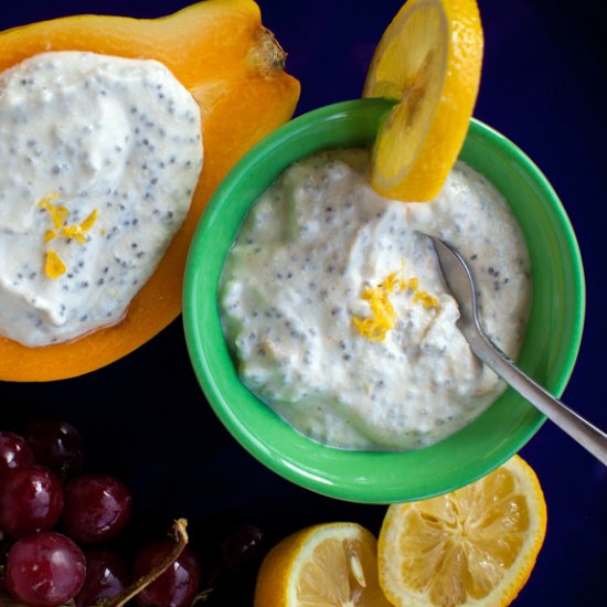 Lemon Meringue Chia Pudding