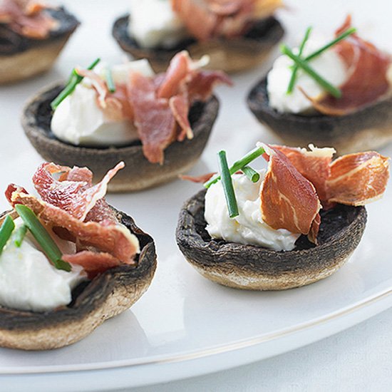 Baked Mushrooms with Prosciutto