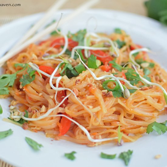 Healthy Vegan Pad Thai