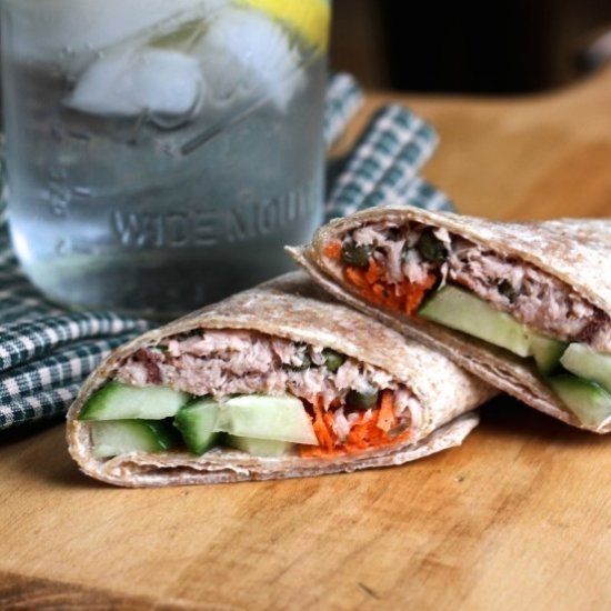 Light & Tangy Tuna Wraps